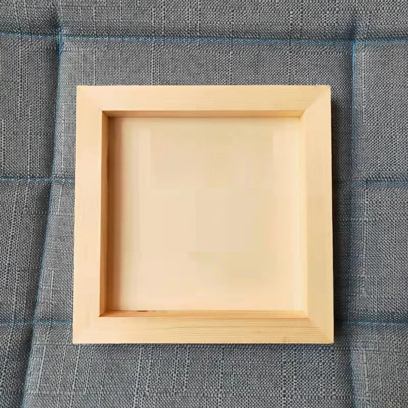 Custom Size Creative Children Wooden Clay Photo Frame Painting Frame