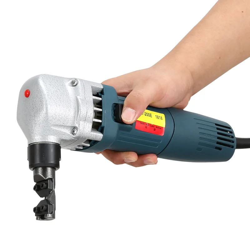 Electric Metal Nibbler 380W  Metal Cutter 1800RPM High Speed Rotor 0.07in/1.8mm Thickness 220V with Replaced Blades Storage Case
