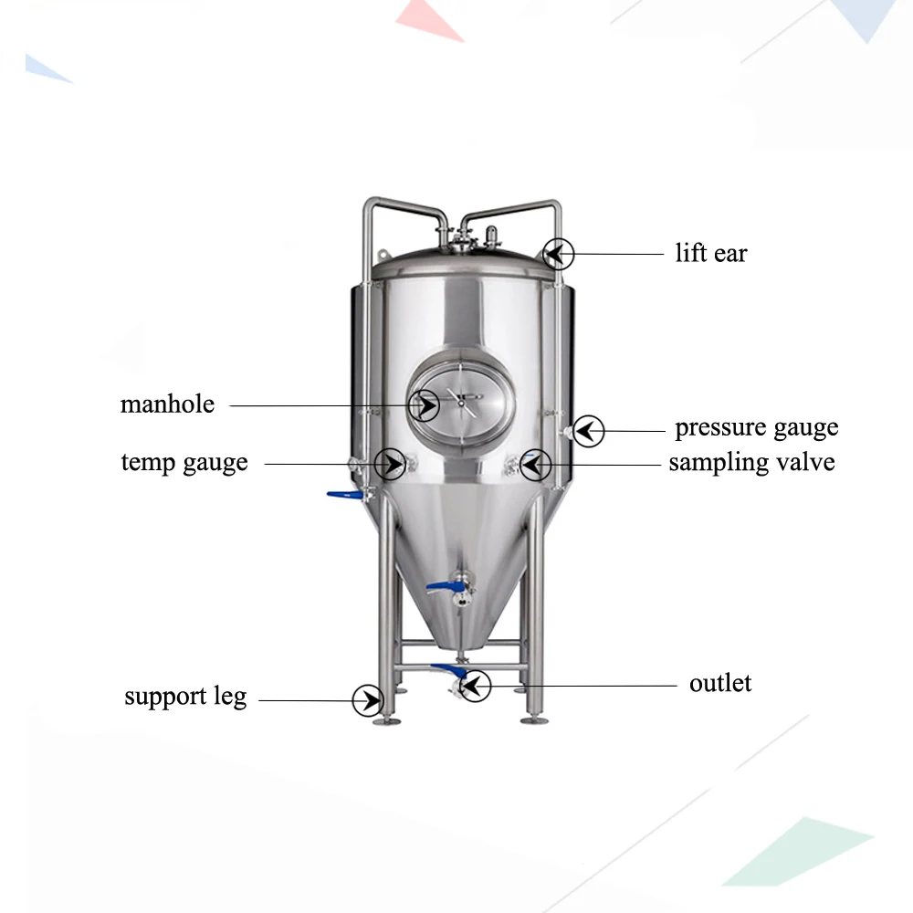 JOSTON 1000L Stainless Steel Tank Unitank Fermenter for Beer Wine & Alcohol Storage Used Condition 500L to 5000L Capacity