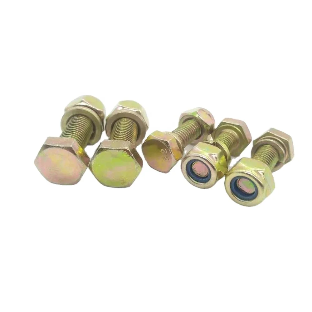 hot sales fasteners din985 982 nylon lock nut carbon steel grade 4.8 8.8bsw unc bolt and nuts supplier insert nut  handan xingye