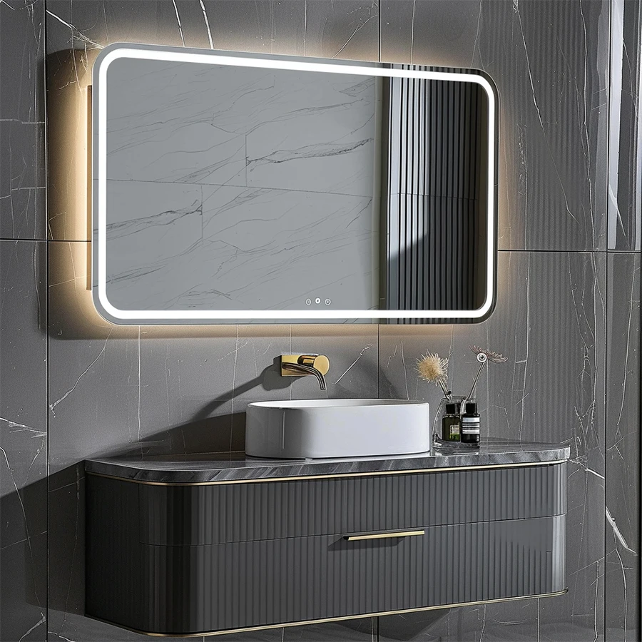 Customized Trisha Bathroom Vanity Modern Make up Led Infinity Mirror for