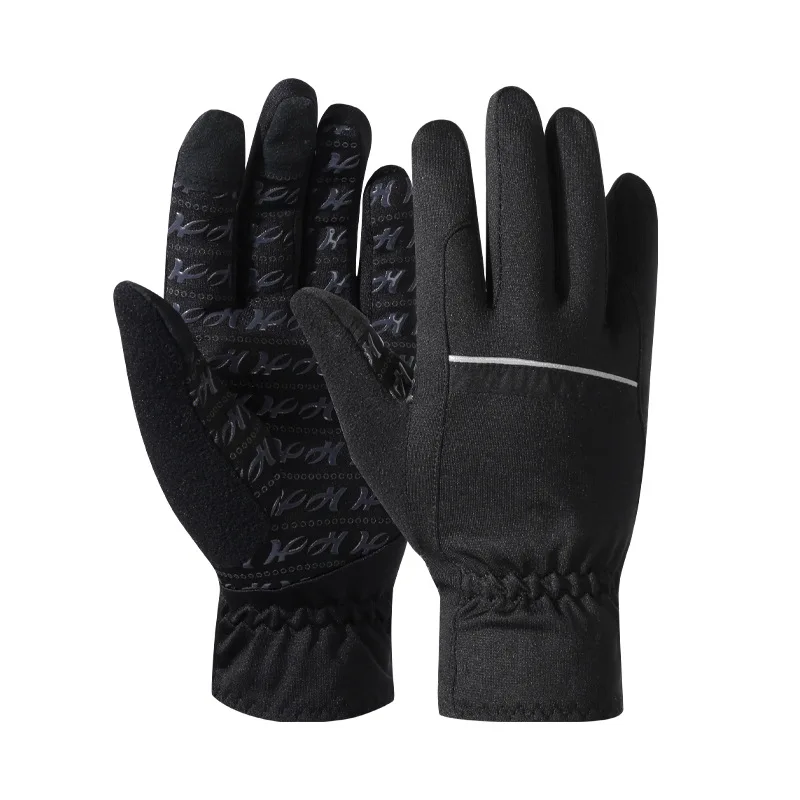 Uisex touch-screen cycling anti-skid silicon running outdoor sports glove