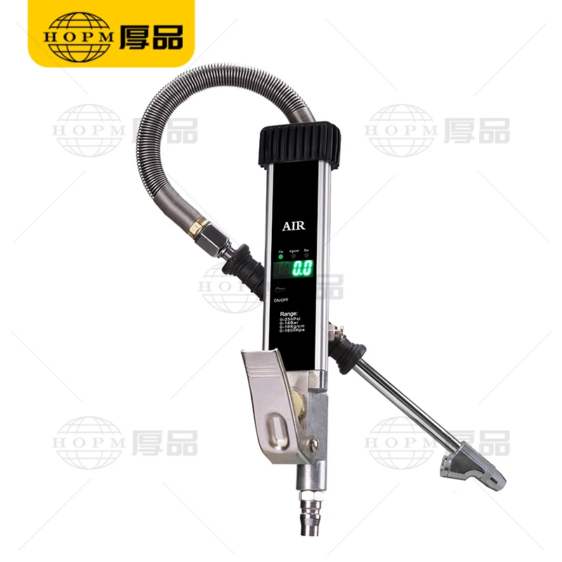 HP-803 0-255Psi Digital Tire Inflator Pressure Gauge 0-18Bar Air Gauge with LED Display Tyre Repair Tool