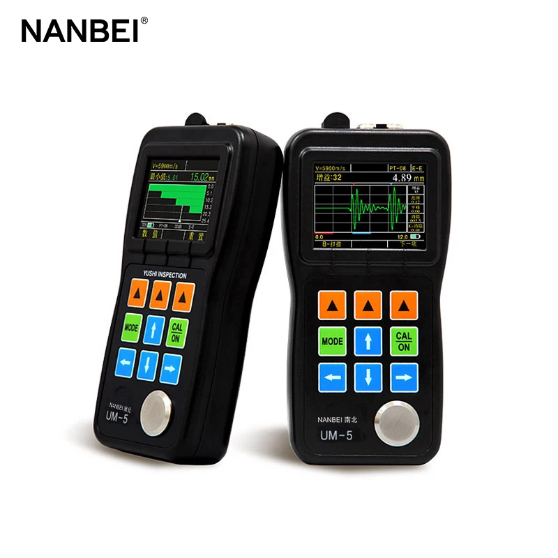 Digital coating ultrasonic thickness of steel gauges test