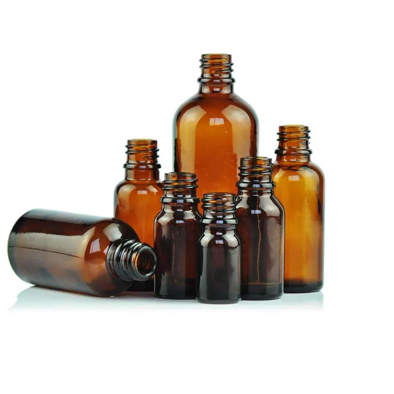 Factory directly  15ml/30ml/60ml/120ml/250ml/500ml/1000ml Small mouth  Boston  amber  bottles with screw cap