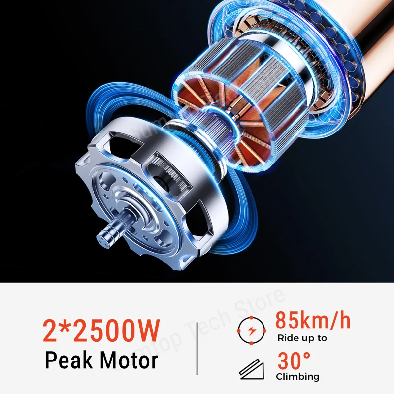 Teverun BLADE GT II 11inch Electric Scooter Dual Motor Peak 5000W 60V 26Ah/30Ah/35Ah Installed Smart BMS Connect Teverun APP