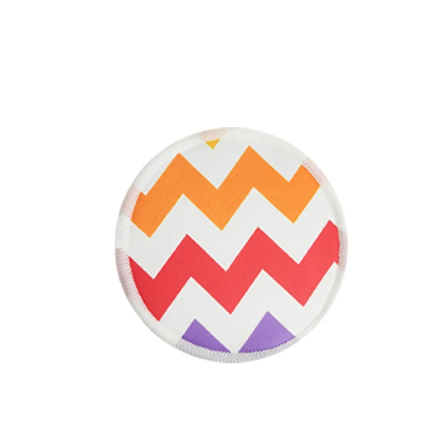 Free sample overlocking stitch breathable Washable Nursing Breast Pads