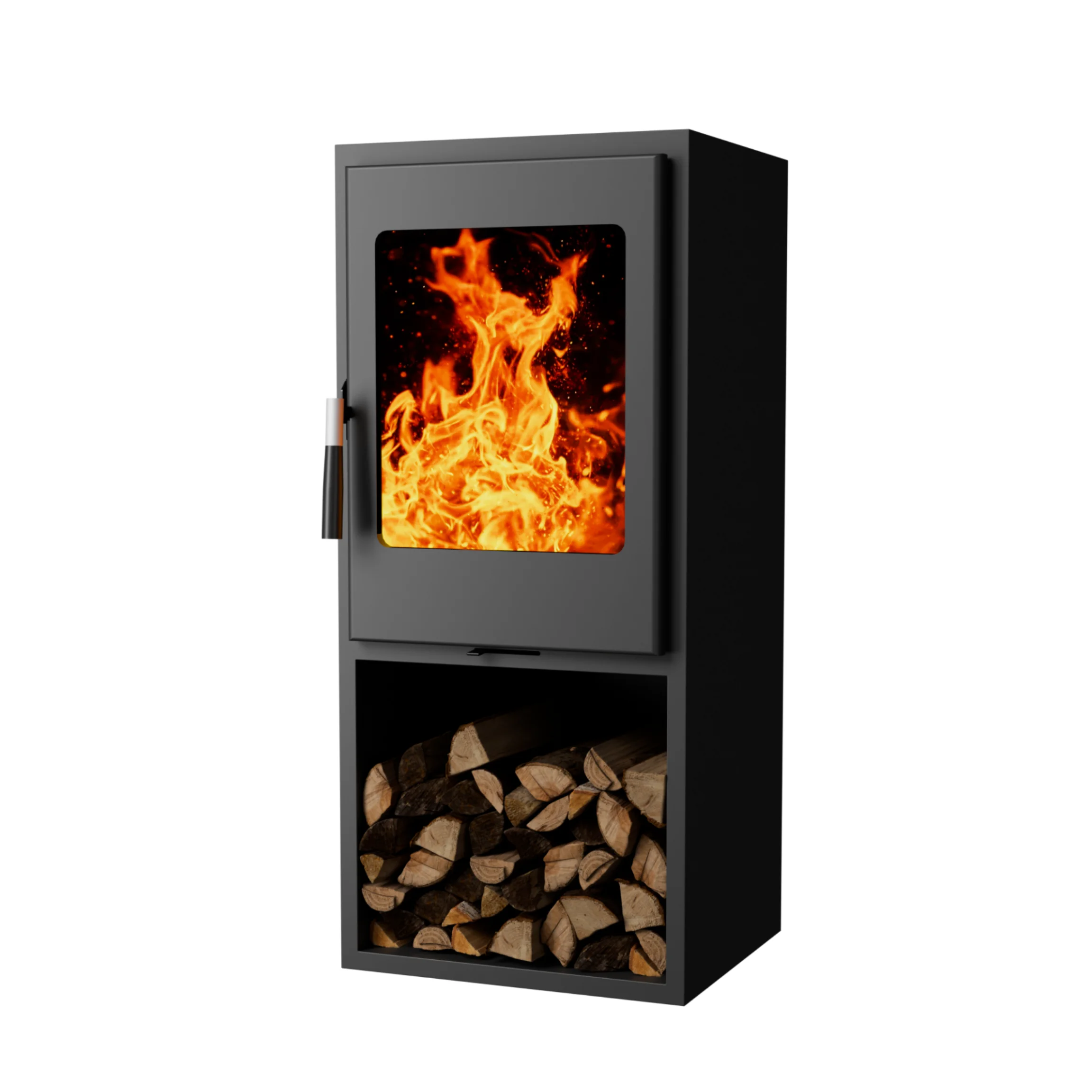 High Quality Modern Wood-Burning Pellet Fireplace Indoor/Outdoor Freestanding Cast Iron Stove for Effective Heating