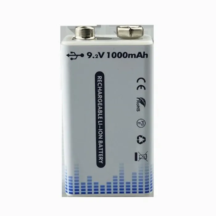 9v USB  Lithium Ion Rechargeable Battery for SALE