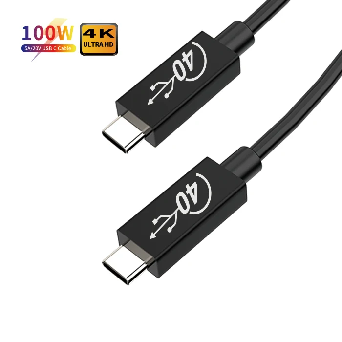 Dataroad USB4 Gen 3 100W E-mark PD data Type C to type c Fast Charge usb4 cable