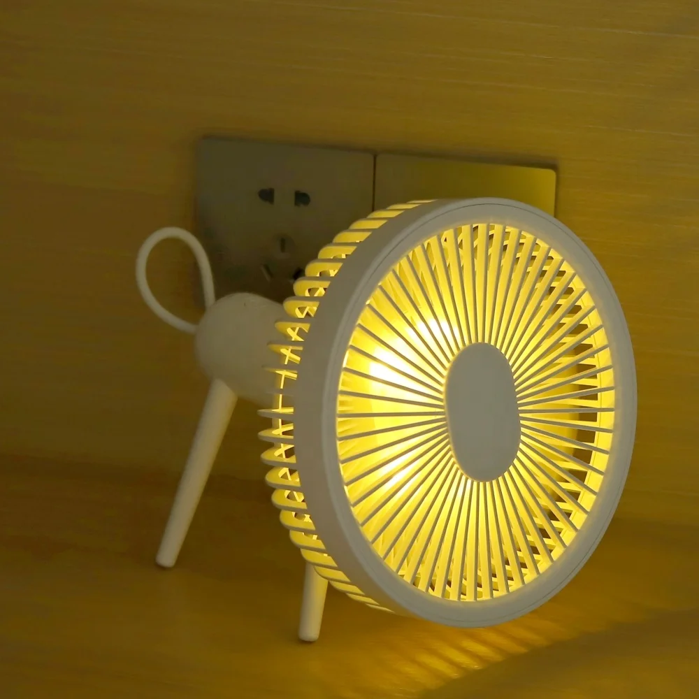 Portable USB Charging Battery Mini Fan Rechargeable Desk Ceiling Fan Small Electric Cooler Portable Standing Fan for Home Office