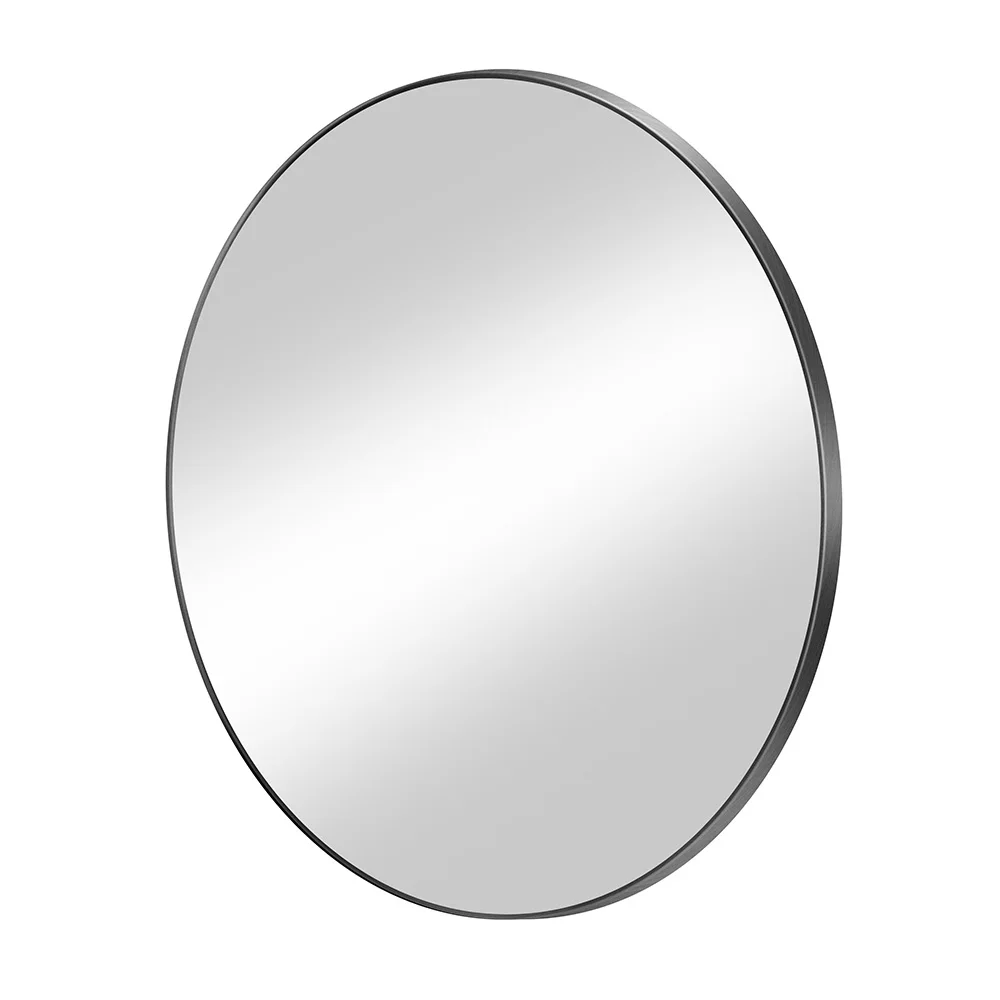 Round wall Mirror Black Framed Mirror Hallway 24 inch Wall Mounted Mirror