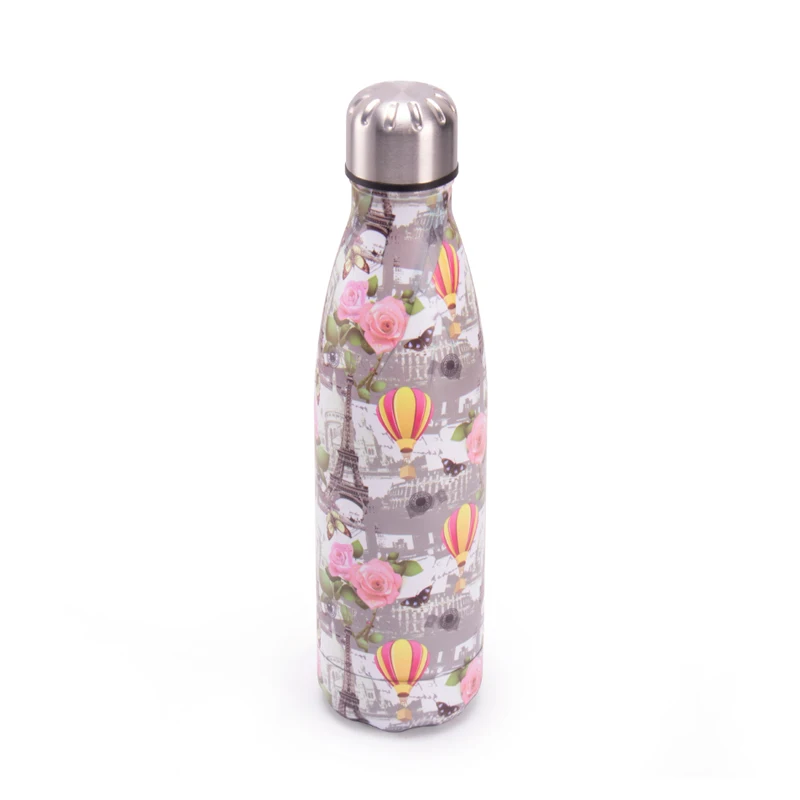 Wholesale 304 stainless steel seamless inside 201 stainless steel outside wall&lid with silicone ring customized logo red jug