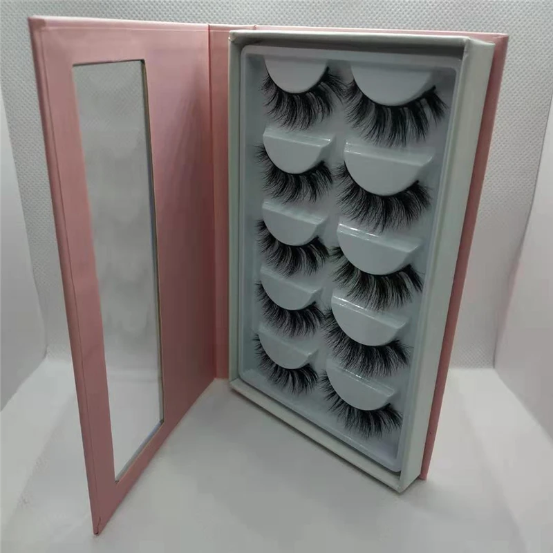  Новое поступление коробки для ресниц 3d 5d 6d из норки 5 пар в упаковке книжки