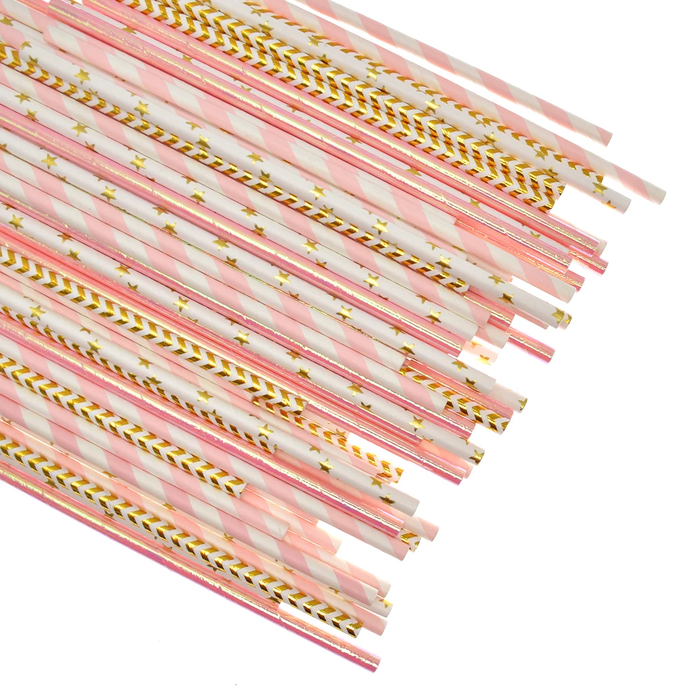 OEM 100% Full Brown Food Grade Paper Straw Daily Use Compostable Paper Straws with Individually Wrapped