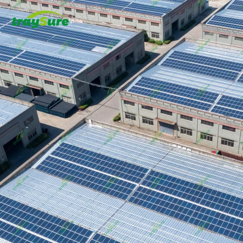 TRAYSURE Solar Mounting System Solar Panels Brackets Customized Cable Management Tray Solar Mounting System