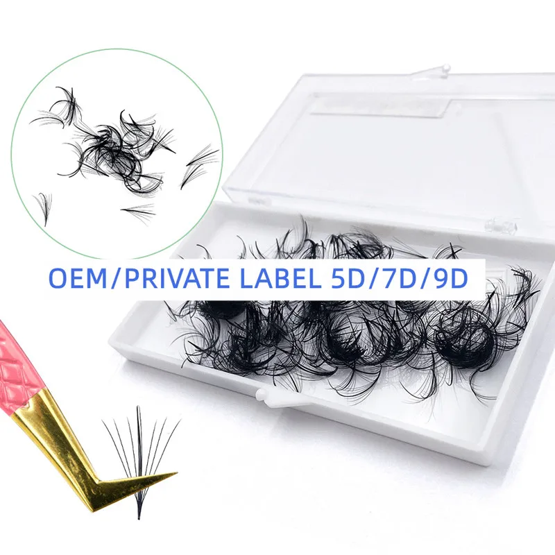 Factory Supplies Wispy Premade Fans Lash Extensions Spikes 5D 7D 9D Loose Volume Fans Eyelash Extension