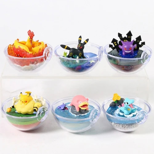 Blind Box 5-10CM Ivysaur Cyndaquil/Vulpix Wartortle Charmander Pokemone Chikorita Toy Pika-chu Anime Figure Gift japanese Statue
