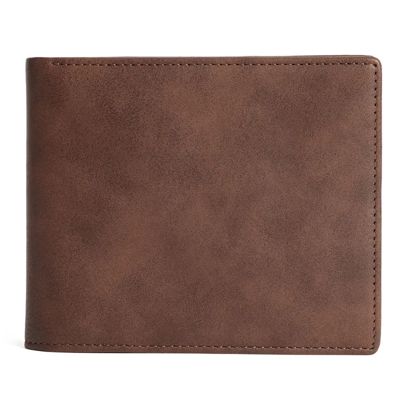 Slim Thin ID/Credit Card Holder Wallet Leather Bifold Front Pocket Wallet Custom Gifts Engrave LOGO Gift