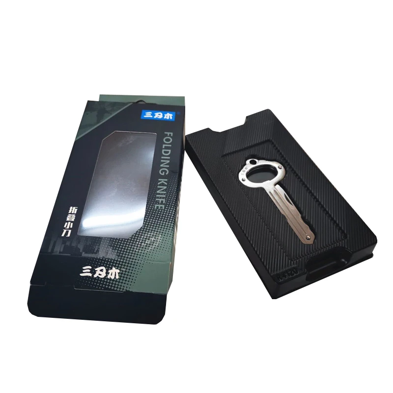 Customized Wholesale Recyclable Mobile Hard Disk Retail Box Keychain Packaging Box With Clear Window