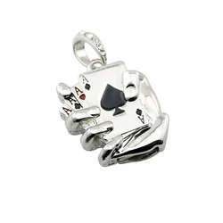 Wholesale Funny Pen Drive Metal Necklace Poker 8GB 16GB 32GB 64GB 128GB 2.0 Mini Metal USB Flash Drive With Customized Logo