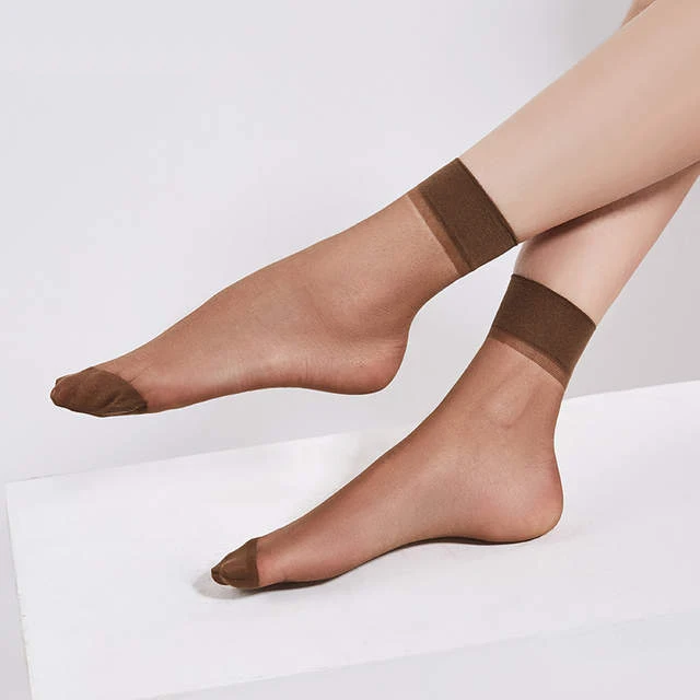 Горячая Распродажа, Короткие удобные прозрачные шелковые чулки, короткие летние шелковые носки для женщин