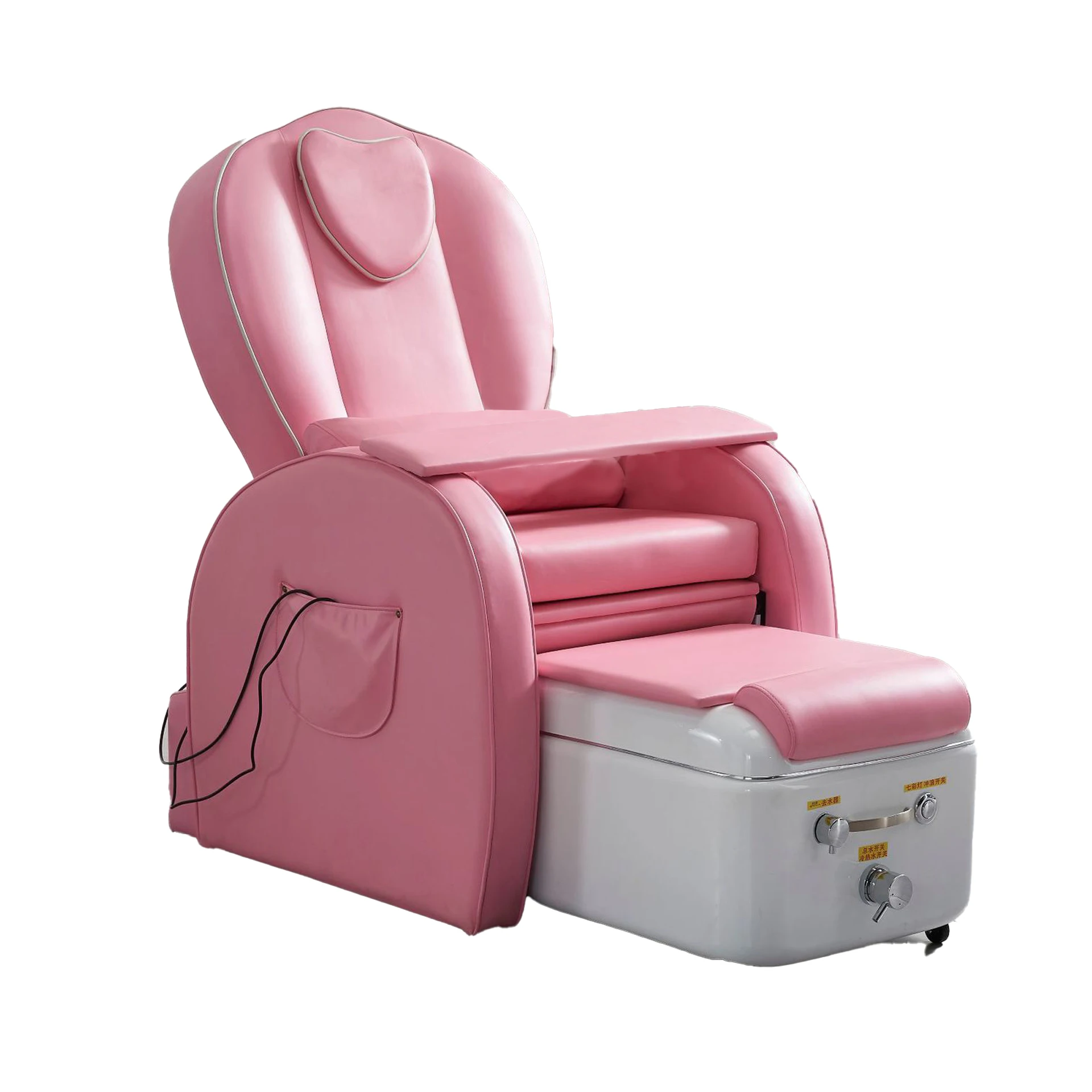 Pedicure Stool Chair  Footsie Bath Pedicure Spa Chair   no Plumbing Slide under Chair