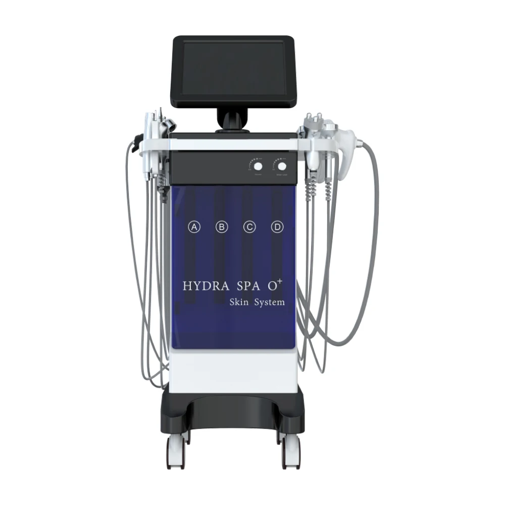 Mutil-function 10in1  facial beauty machine dembrasion RF for tripolar micro wave spray oxygen Deep cleaning