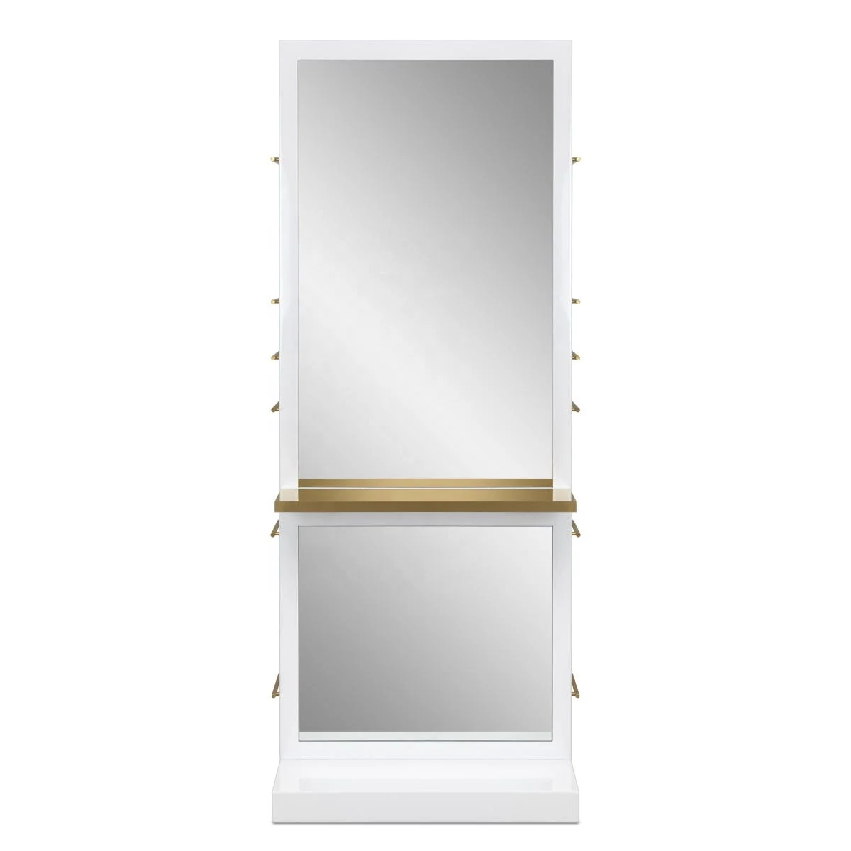 modern design salon furniture set barber gold hairdressing salon mirror styling stations