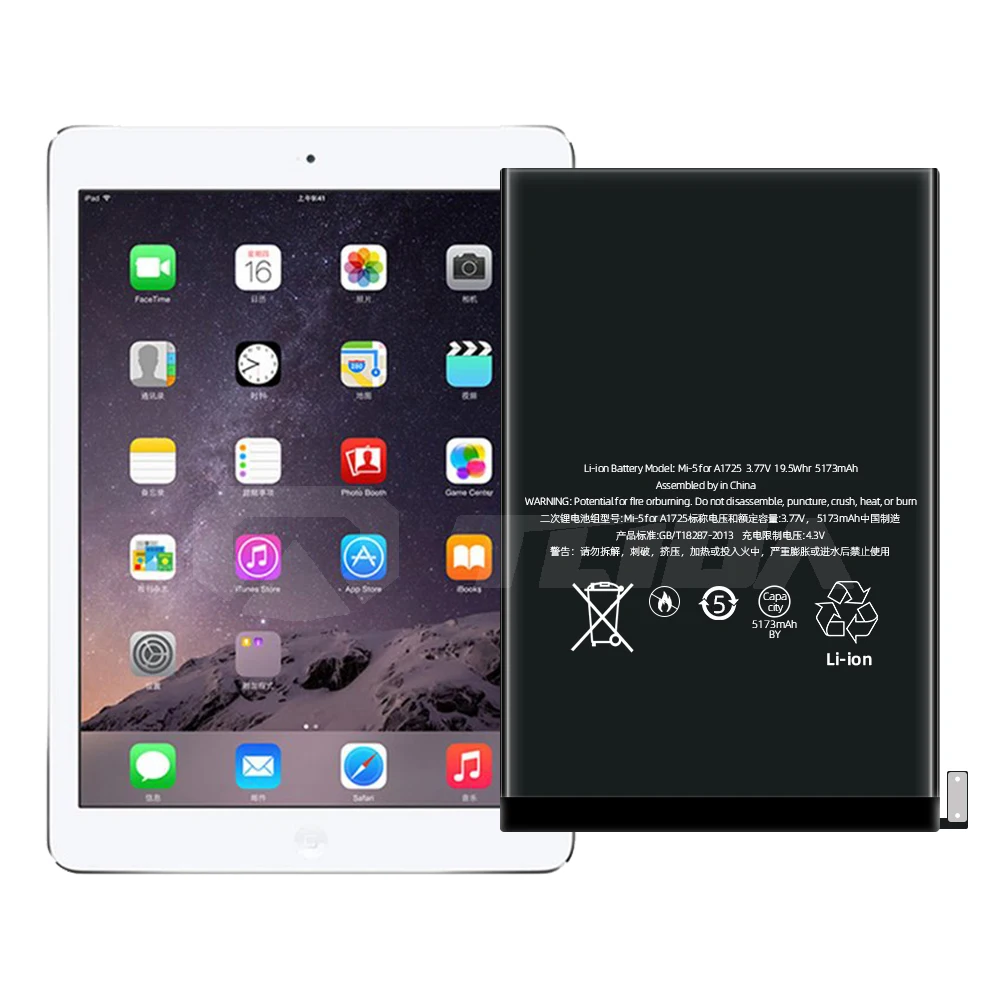 Battery 5124mah For Ipad mini 4 Li-ion Internal Batteries A1546 A1538 A1550 for iPad battery