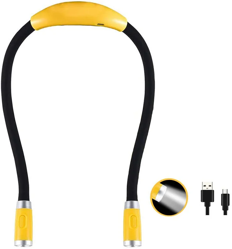 Free Sample Best Sale OEM Eye Rechargeable Bright Bedroom Usb Reading Universal Hose Led Hug Usb Neck Reading Light