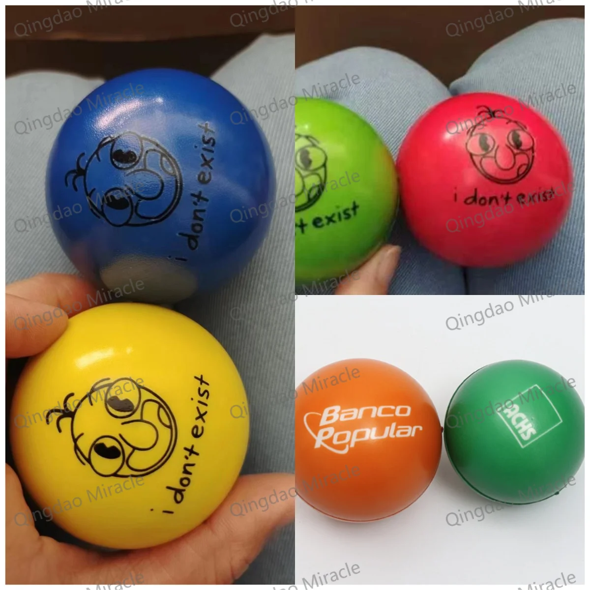 Custom Logo Pu Foam Anti Stress Toy Ball Baseball Soccer Puck Ice Hockey Stress Reliever Balls Squeeze Toys For Kids Stress Ball