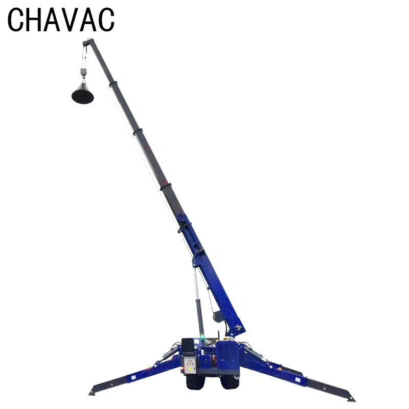 CHAVAC Supply  Electric and Diesel Powered 3 ton 5 ton Mini Crawler Spider Bucket Lifting Hoist Crane
