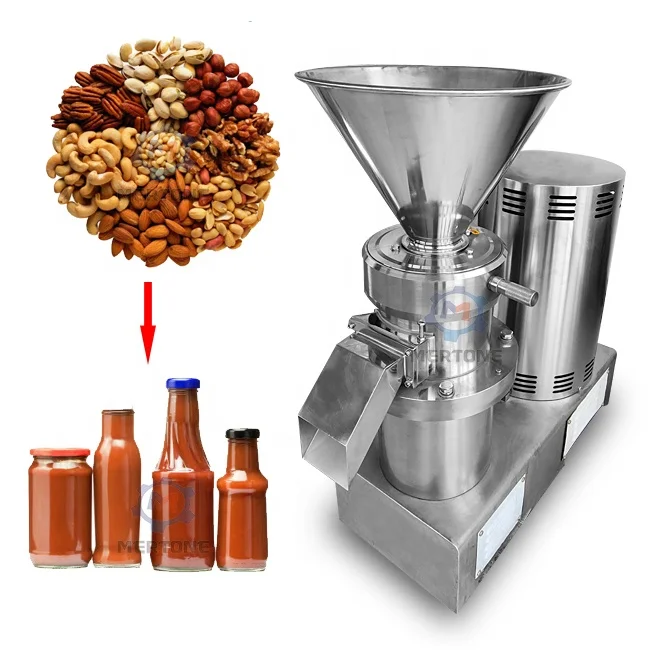 Continuoustomato dairy strawberry jam maker Bone grinder grinding JM80 Colloid Mill for mayonnaise /Peanut Butter Making Machine