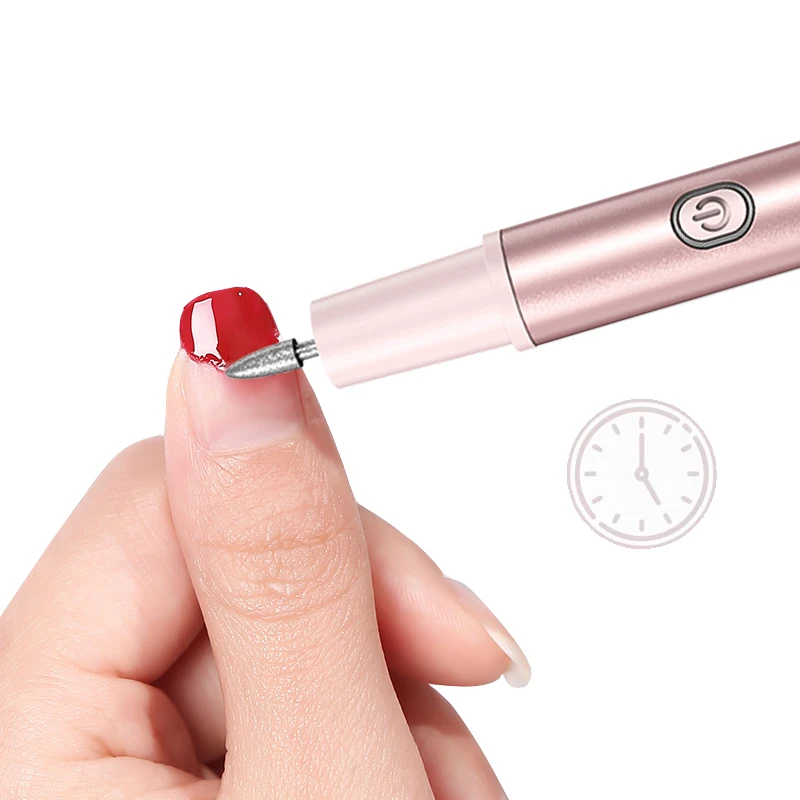 Electric Nail Trimmer And Polish USB Rechargeable Electric Nail Trimmer Nail Clipper with Light 2 in 1 Fingernail Cutter