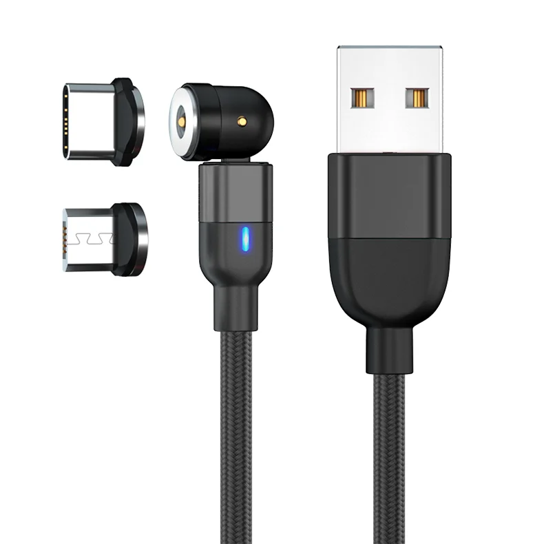 Оптовая продажа 3 в 1 разъемы 540 магнитный Usb-кабель зарядный кабель для