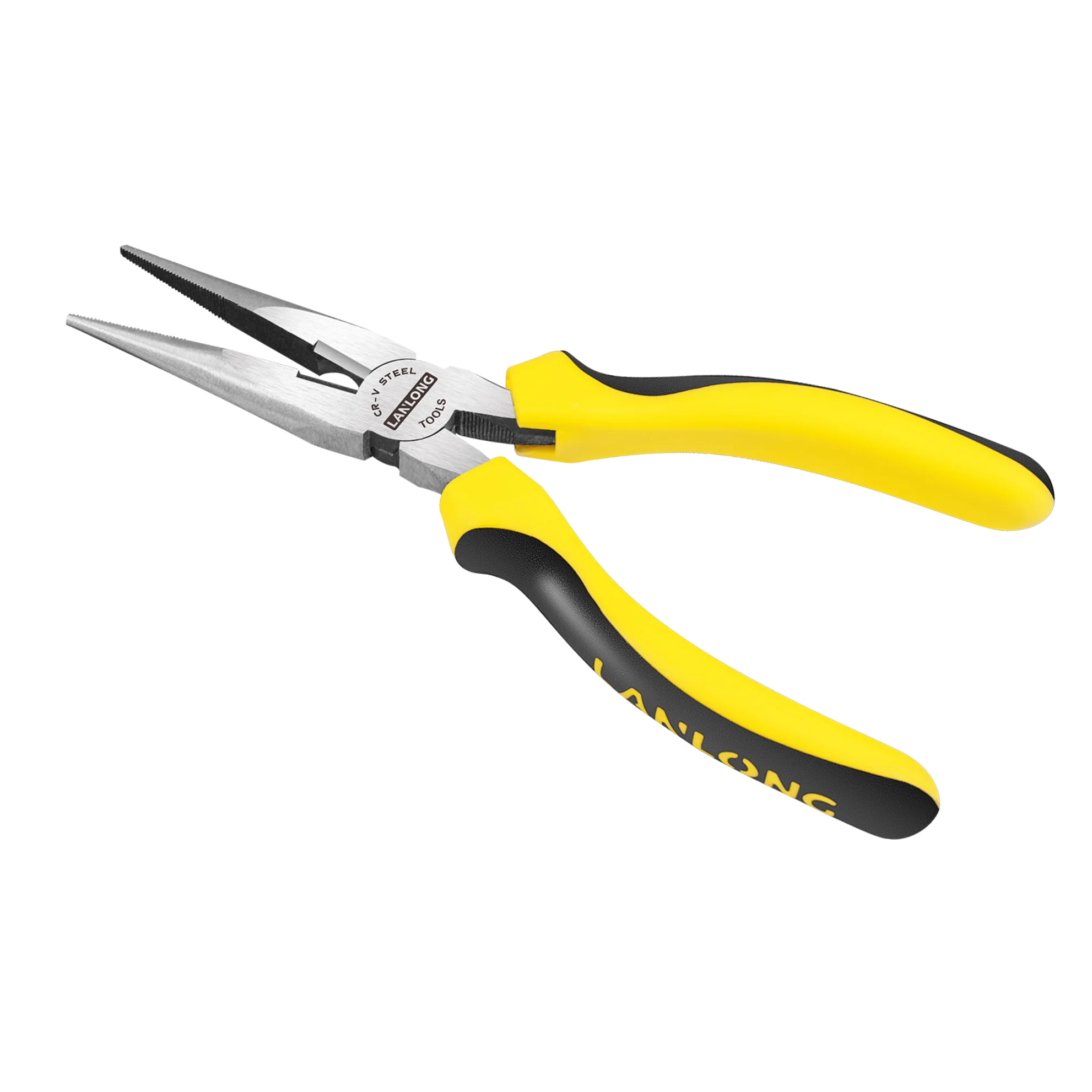 6' 8' chrome vanadium alloy steel American needle nose pliers Rubber Handle