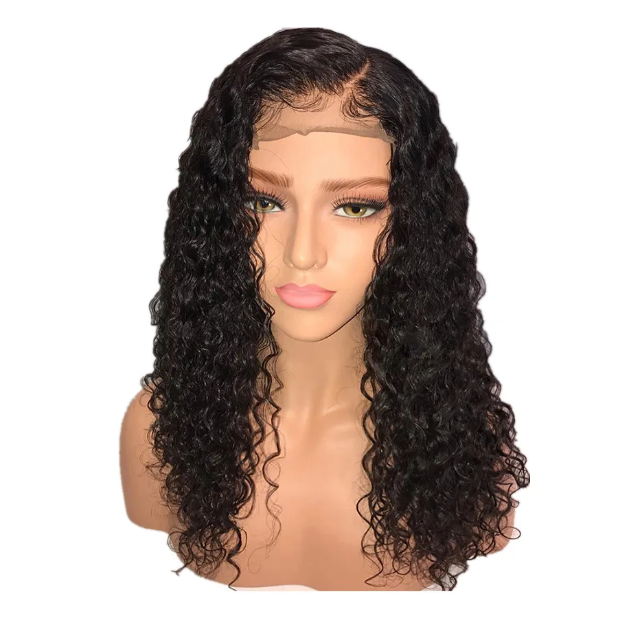 Wholesale Brazilian Mink Virgin Human Hair Deep Wave Curly Natural Hairline Braided Long Wigs wigs human hair lace front