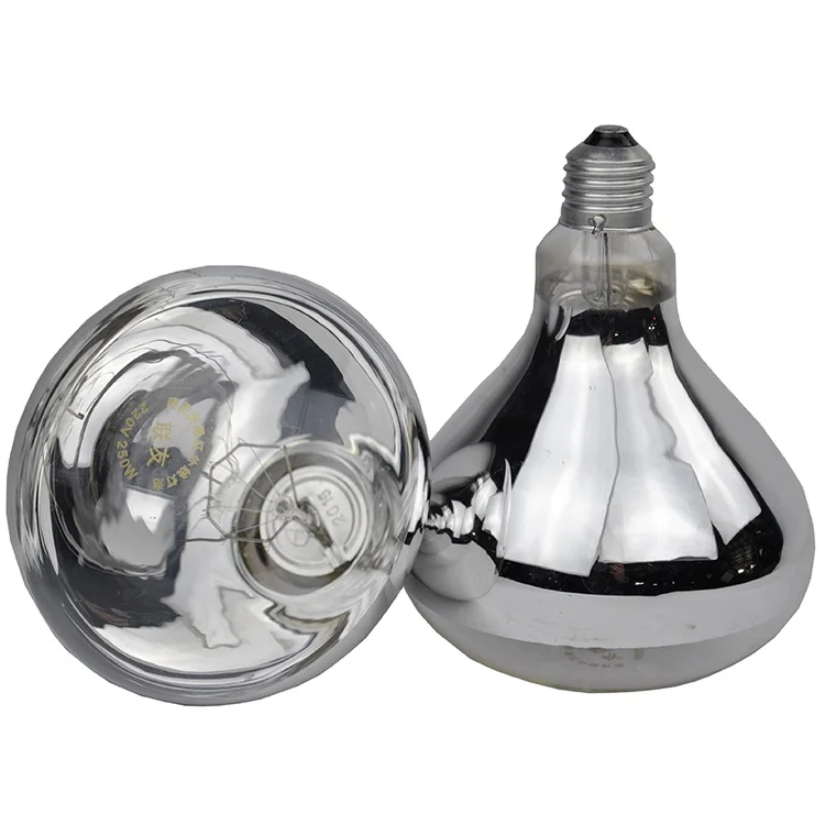 High quality waterproof infrared heat lamp bulb for pig growing poultry Animal Heat Lamp