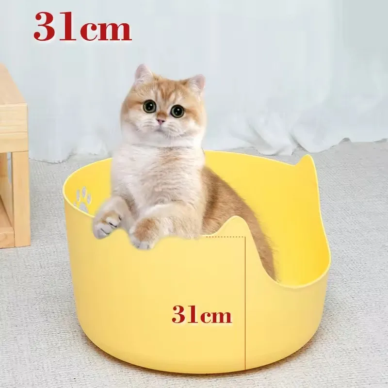 Cat Toilet Box Cat Litter Box With Litter Scoop Cat Clean up Products Plastic Large Space