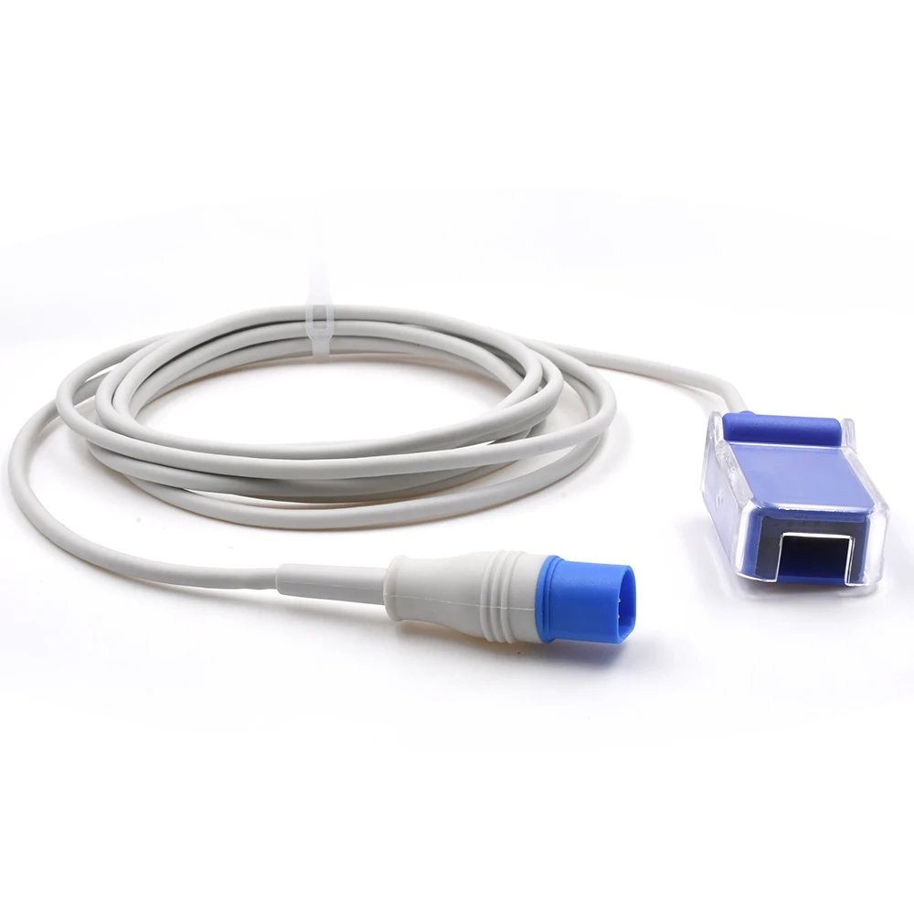 Factory supply reusable Phillipss SpO2 sensor extension cable, 2.2m spo2 adapter cable for hospital use