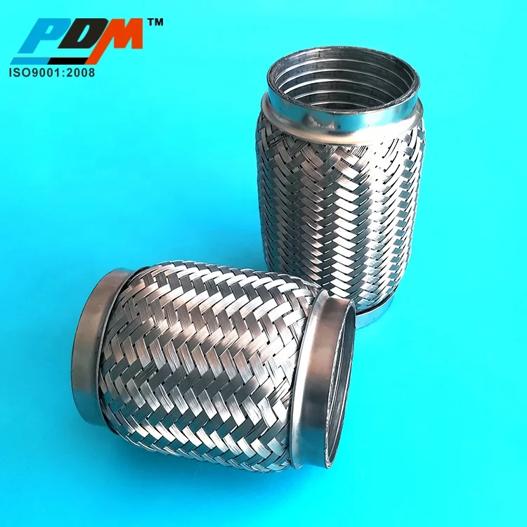 Выхлопная система из нержавеющей стали SUS304 гибкие трубы плетеные двойные