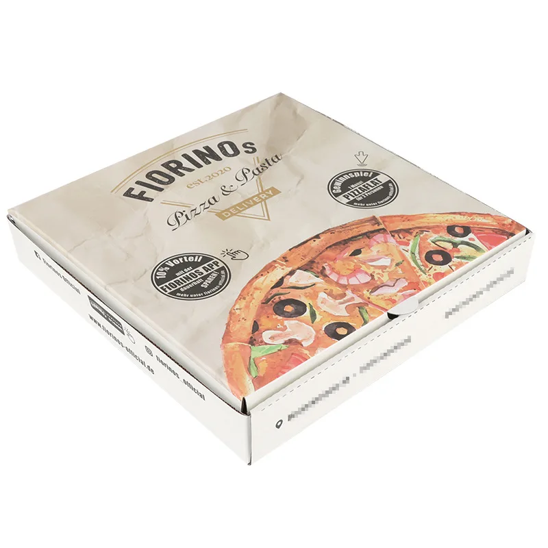 wholesale kraft paper Insulation pizza box disposable fast food packaging custom printed pizza boxes carton