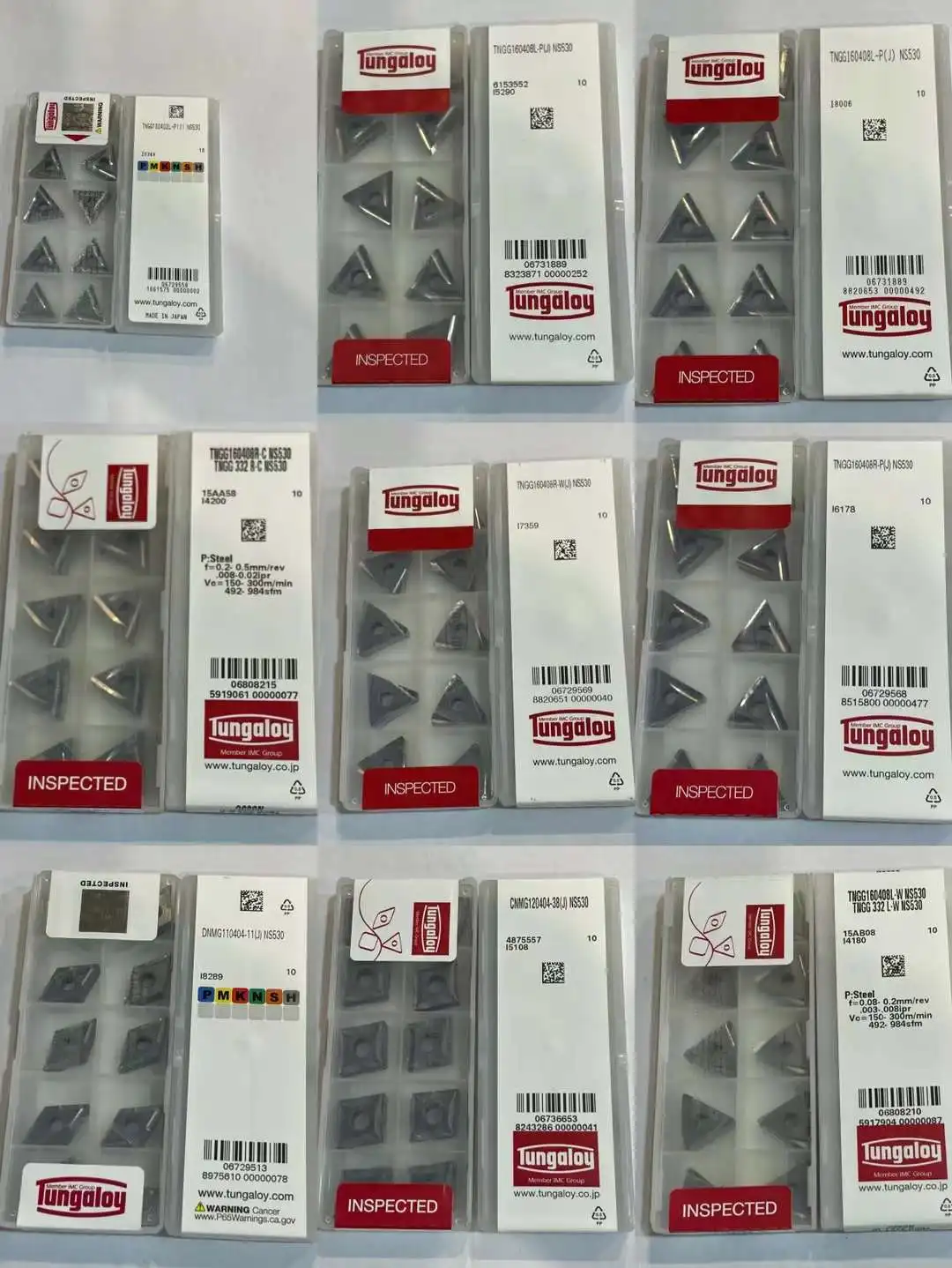 100% Original TUNGALOY Carbide Insert CNMG TNMG TNGG SNMG WNMG DNMG NS530 Cermet Inserts Internal Turning