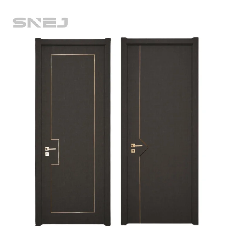 mdf interior door with smart door lock for villas