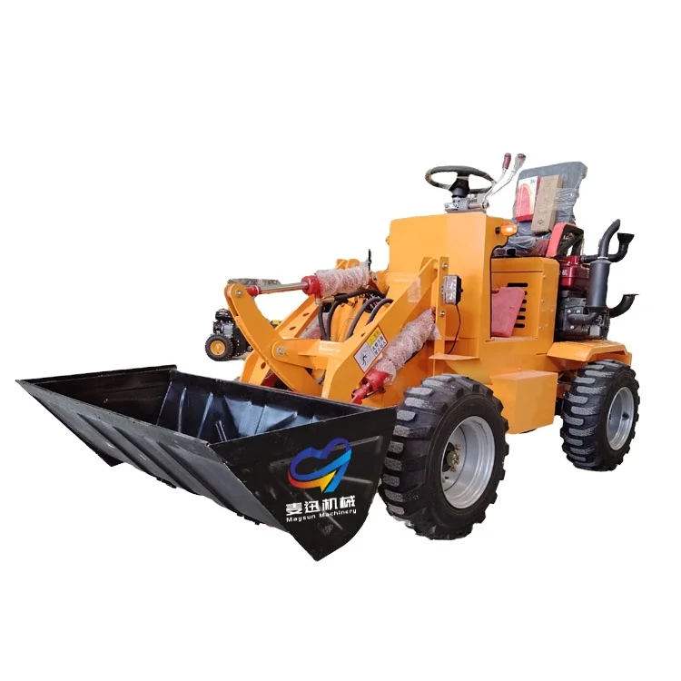 Small Front End Loader Mini Wheel Loader for Sale diesel/electric loader snow blower agriculture