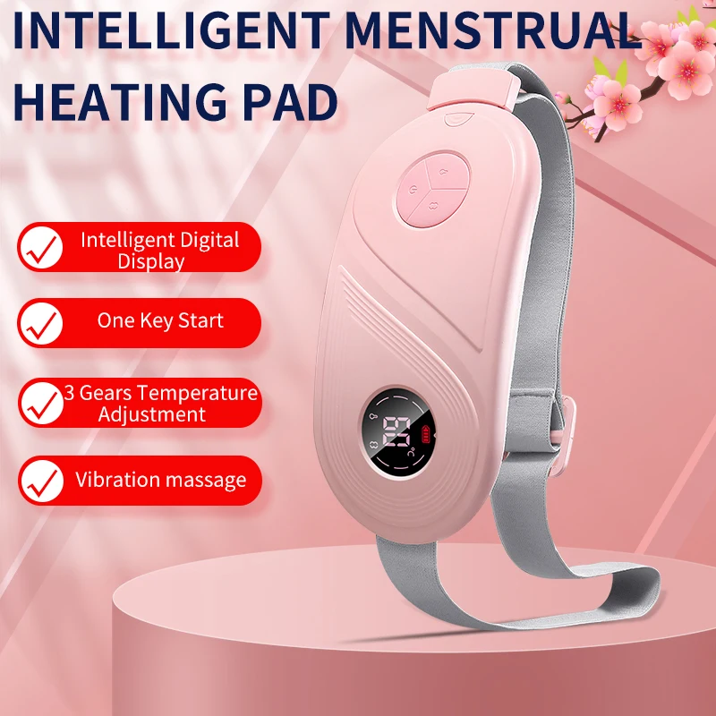 Portable Heat Period Pain Relief Hot Warm Stomach Waist Smart Menstrual Heating for Women Periods