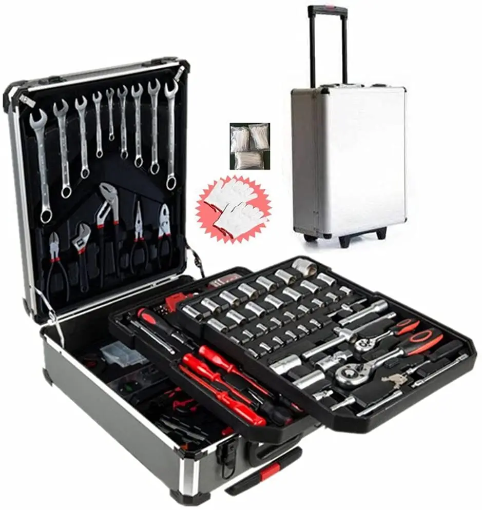 849pcs Aluminum tool set mechanical hardware germany design  tool kit