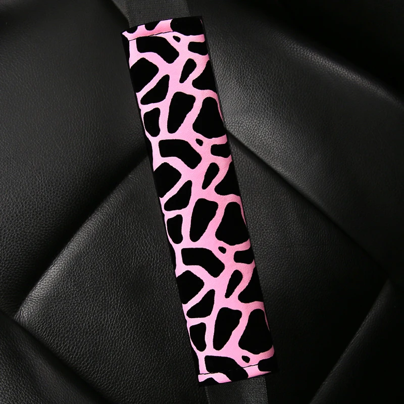 Custom universal car accessories protection soft car seat belt cover beige car seat belt pad