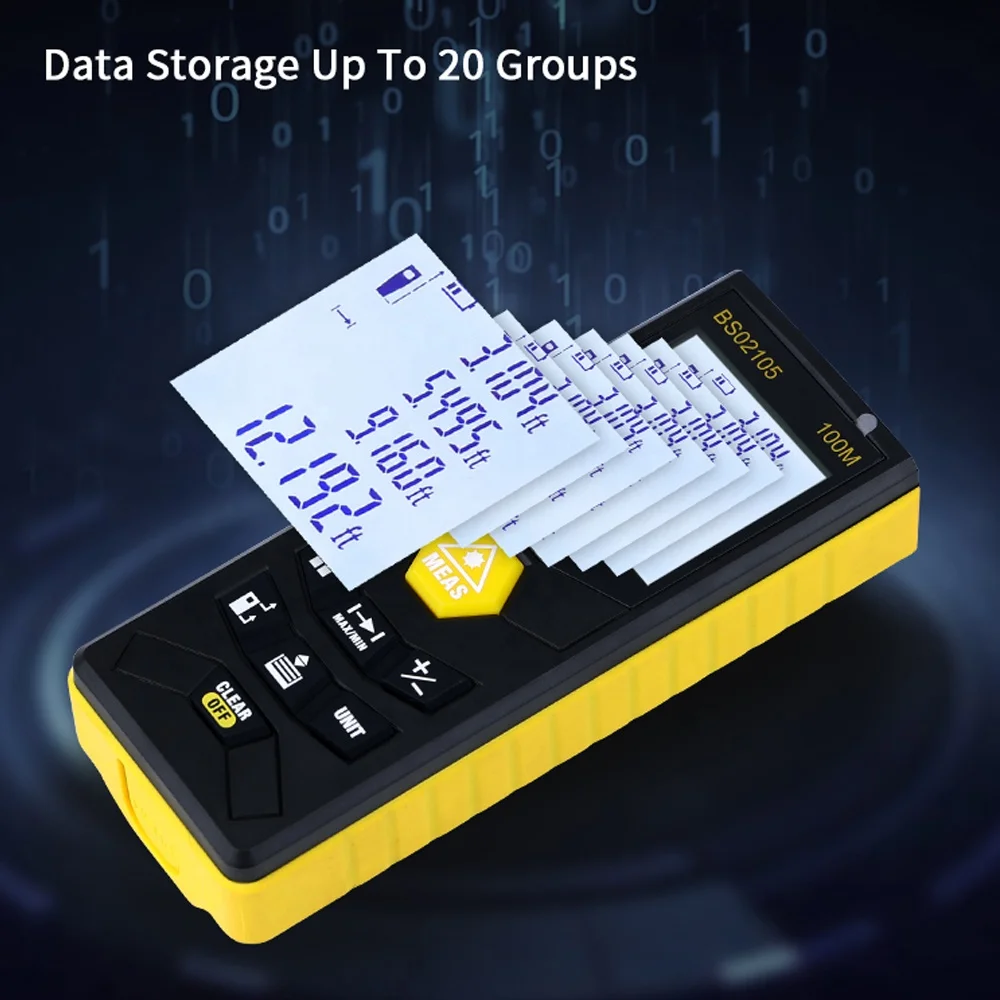 Digital laser range finder measuring tape 100M laser rangefinder laser distance Measure meter electronic roulette